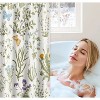 LunaLulinlk Floral Fabric Shower Curtain - 2 of 4