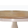Hillsdale Furniture Bayberry Round Dining Table White: 44" Wood Pedestal, Seats 4, Matte Finish - 3 of 4