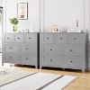 7 Drawers Dresser for Bedroom, Farmhouse Wood Dressers & Chest of Drawers, Tall Storage Dressers Organizer for Living Room, Closet - 4 of 4