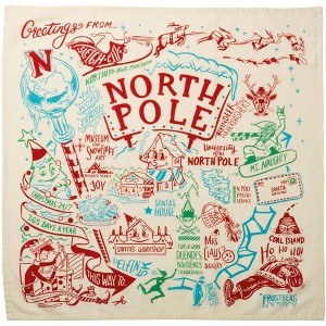 28.0 Inch North Pole Dish Towel 100% Cotton Kitchen Clean Up Kitchen Towel - 1 of 3