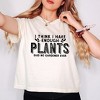 Simply Sage Market Women's I Have Enough Plants Bold Short Sleeve Relaxed Fit Cropped Tee - 2 of 4