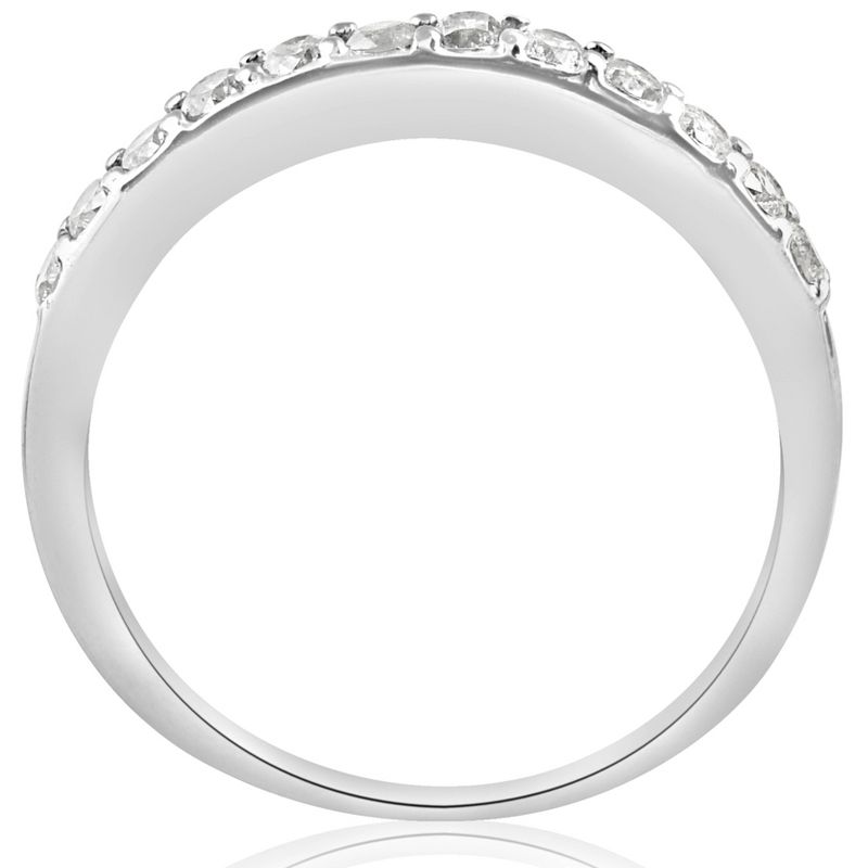 Pompeii3 1/2ct SI Diamond Wedding Ring White Gold Anniversary - Size 8, 3 of 6