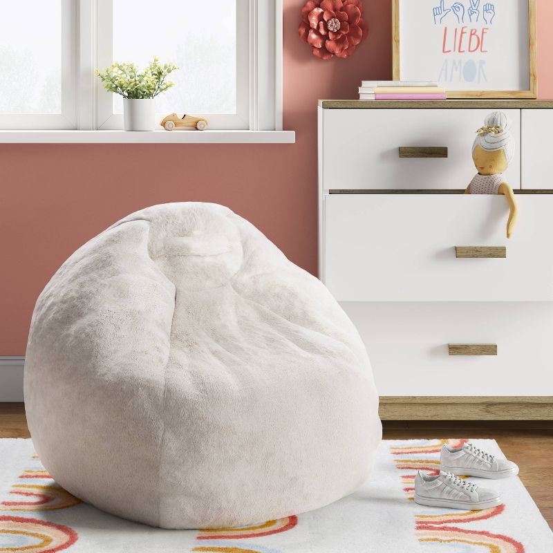 Fuzzy Fur Kids' Bean Bag - Pillowfort™, 2 of 7