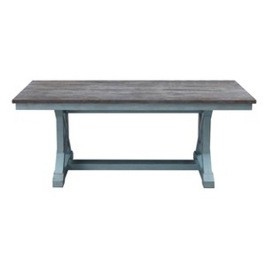 Skye Dining Table Blue - Treasure Trove Accents: Rectangular, Pine & MDF, Seats 7 - 1 of 4
