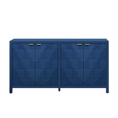YOOCOZZ American Style Sideboard with Honeycomb Pattern Doors and Ample Storage Cabinets