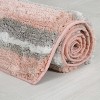 Home Weavers Glamour Collection 100% Polyester Microfiber Bathroom Rug, Non Slip Bath Mat Water Absorbent Soft Microfiber Shaggy Mat Machine Washable - 3 of 4