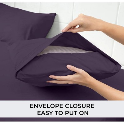Twin Purple Microfiber Chevron Sheet Set