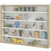 HOMCOM 5-Tier Display Cabinet, Wall-Mounted Glass Door Cabinet with 4 Adjustable Shelves - 4 of 4