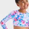 Girls' Americana Tie-Dye Rash Guard Bikini Set - Cat & Jack™ - 3 of 3