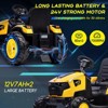 24V 4 in 1 Kids Tractor, Excavator & Bulldozer, Battery Powered Ride On Electric Vehicle - 3 of 4