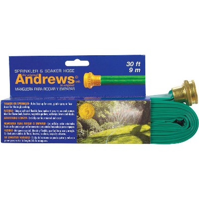 Andrews 1 in. D X 30 ft. L Sprinkler/Soaker Hose Green