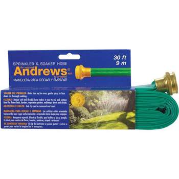 Andrews 1 in. D X 30 ft. L Sprinkler/Soaker Hose Green