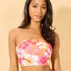 Women's Hibiscus Print Bandeau Cropped Tankini Top - Wild Fable™ Orange - 3 of 3