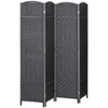 HOMCOM Room Divider, Folding Privacy Screen, 5.6' Tall Freestanding Partition for Home Office, Bedroom - 4 of 4