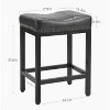 DOMETOUR Saddle Bar Stools Set of 2 Kitchen Stools Sturdy Steel Frame - 3 of 4