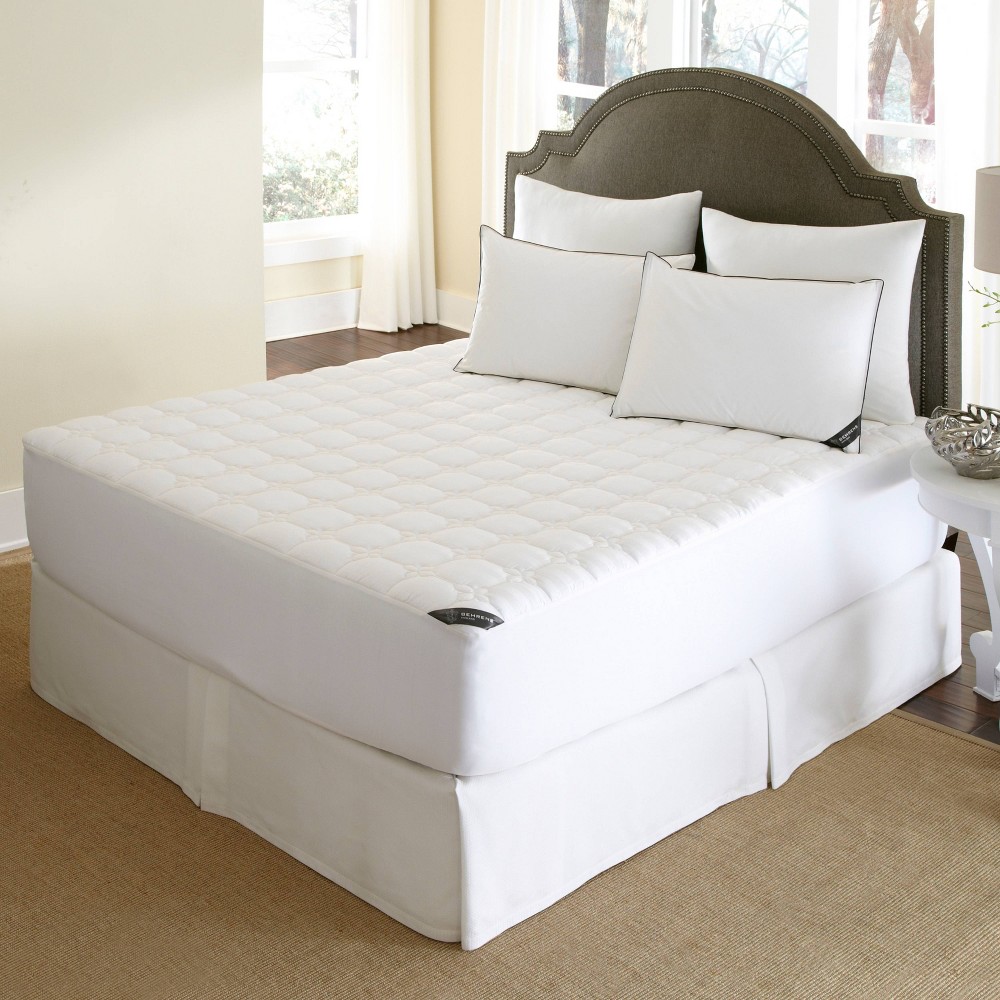 Behrens England Twin Triple Protection Waterproof Mattress Pad: 500 Thread Count, 50% Cotton 50% Polyester, Water Repellent