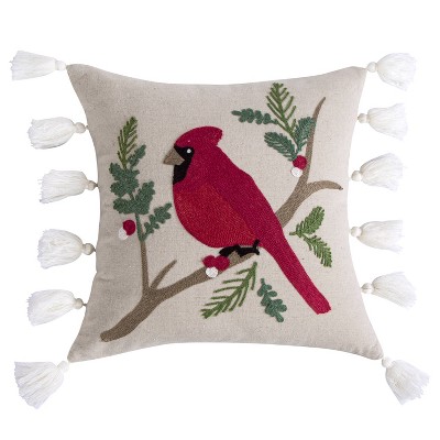 Thatch Home Joybirds Cardinal Pillow - by Levtex Home