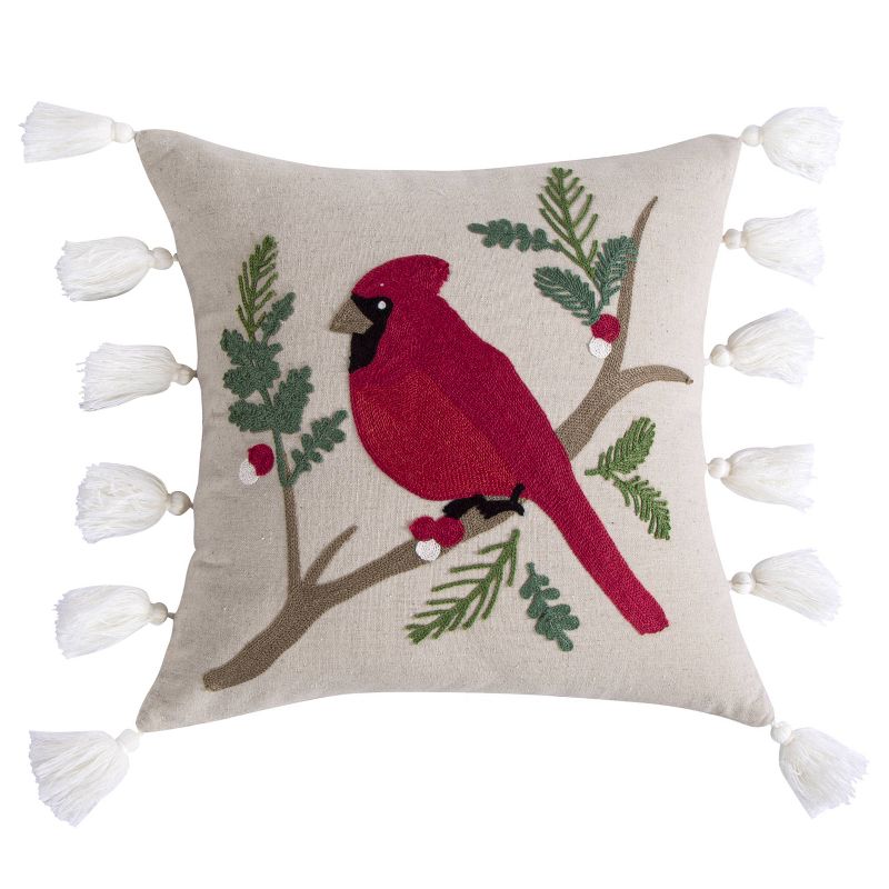 Thatch Home Joybirds Cardinal Pillow - by Levtex Home, 1 of 5