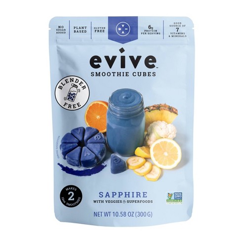 Evive Plant Based Frozen Smoothie Cubes - Sapphire - 10.58oz : Target