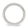 Black Bow Jewelry Men's 7mm Sterling Silver Half Round Milgrain Edge Comfort Fit Band - 2 of 4