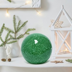1-Light Mosaic Stone Ball Table Lamp - Simple Designs - 1 of 4