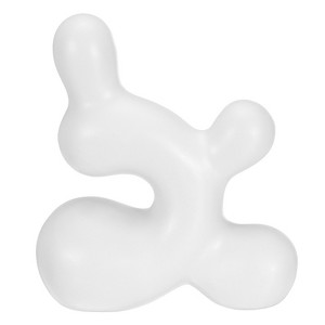 Unique Bargains Ceramics Abstract Modern Decorative Sphere Ornament White - 1 of 4