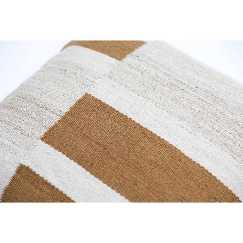 Oversized Blocked Woven Square Throw Pillow - Threshold™, 4 of 11