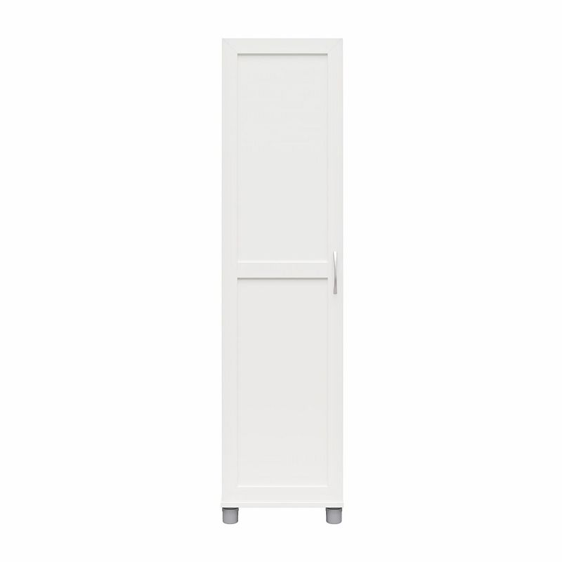 RealRooms Basin Framed 60" Tall Storage Cabinet with 4 Shelves and Adjustable Feet, 1 of 5