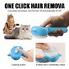 BABYYER 4-in-1 Pet Steam Brush With Handle for Longhair & Shorthair Cats & Dogs - Rubber Spray Brush With Release Button, Dog Comb and Cleaner - 2 of 4