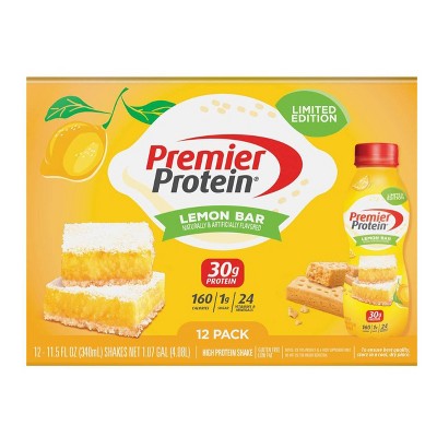 Premier Protein Nutritional Shake - Lemon Bar - 11.5 fl oz/12ct
