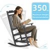 FURNIinspire Accent Chairs Rocking Chair For Taking A Nap, Reading, And Sunbathing, Suitable For Backyard, Living Room, Black, 27.2"*33.9"*45.3" - 4 of 4