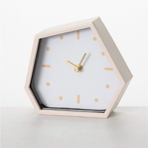 Sullivans 6" Abstract Desk Clock, Pink - 1 of 3