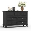 7 Drawer Dresser for Bedroom, 47"W Wooden Chest of Drawers with Metal Handles, Large Dresser TV Stand, Clothes Storage Organizer for Bedroom - 2 of 4