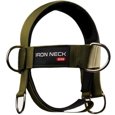 Iron Neck Alpha Workout Harness | Improve Neck Strength with Linear and Rotational Neck Exercises | Weight Lifting Tether Straps Included