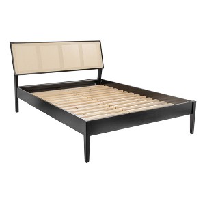 Storied Home Crawford Modern Bed with Woven Headboard - 1 of 4