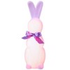 The Lakeside Collection Easter Bunny Lighted Flocked Tabletop Decor In Lavender Pink Or Green - 3 of 4