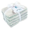Little Treasure Baby Unisex Rayon from Bamboo Luxurious Washcloths, Mint White, One Size - 2 of 2