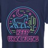 Women's - Instant Message - Keep Wandering Neon Short Sleeve Graphic T-Shirt - 2 of 4