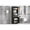 Vynxaria Tall Bathroom Storage Cabinet, Cabinet with Four Doors and Drawers, Adjustable Shelf, MDF Board, Black - 4 of 4