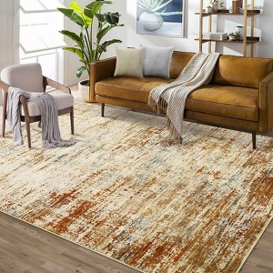 Area Rugs Modern Abstract Rug, Living Room Rugs Soft Non-Slip Stain-Resistant Washable Carpet for Bedroom, Dining Room - 1 of 4