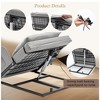 KTMBDW Adjustable Power Lifting Bed Backrest for Elderly Patient Injured, Sit-up Back Rest Chair for Neck Lumbar Back Support, Gray - 4 of 4