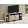 Monarch Specialties Tv Stand 60 Inch Console Media Entertainment Center Storage Cabinet Living Room Bedroom Laminate Beige Transitional - 2 of 4