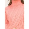 Women's Kelsey High Neck Twisted Front Sweater - Double Zero - 3 of 4