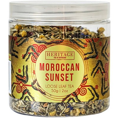 Heritage Tea Moroccan Sunset Wellness Loose Leaf Tea - 2oz