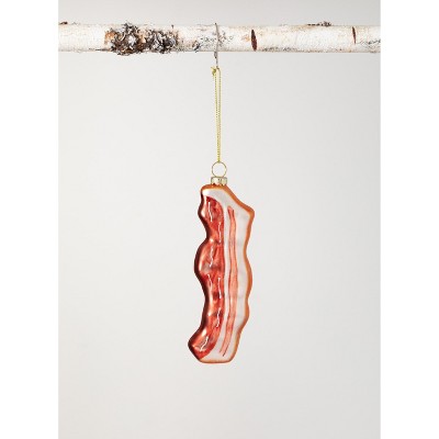 Sullivans Bacon Glass Ornament 5.5"H Multicolored