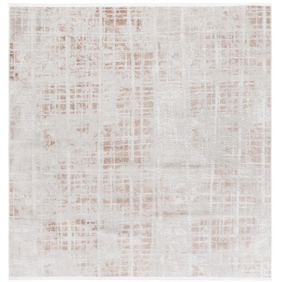 Mila MIL230 Power Loomed Indoor Area Rug - Ivory/Beige - 6'7"x6'7"- Safavieh