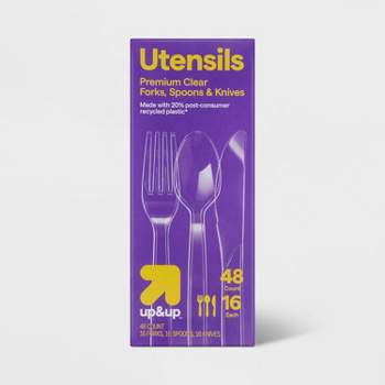 Premium Plastic Forks, Spoons and Knives - 48ct - up & up™