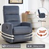 TiramisuBest Manual Recliner Chair Rocker Swivel Fabric Living Room 360 Degree Rocking Reclining, 26.38"*33.86"*39.77" - 4 of 4