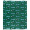 Tulane University Logo Pattern Silky 50x60 Blanket, 1 Sided - 2 of 4