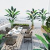 Artificial Bird of Paradise Plant, Fake Palm Tree for Indoor Outdoor Modern Decor Faux Plants for Home Office Perfect Housewarming Gift - 4 of 4